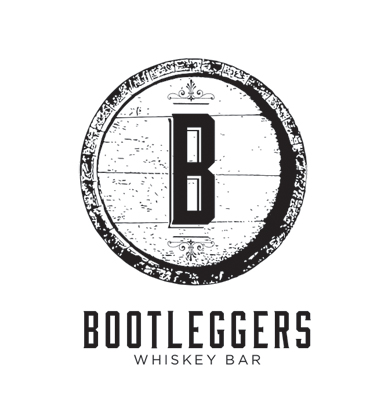 Bootleggers' Whiskey Bar Logo - The Silent P