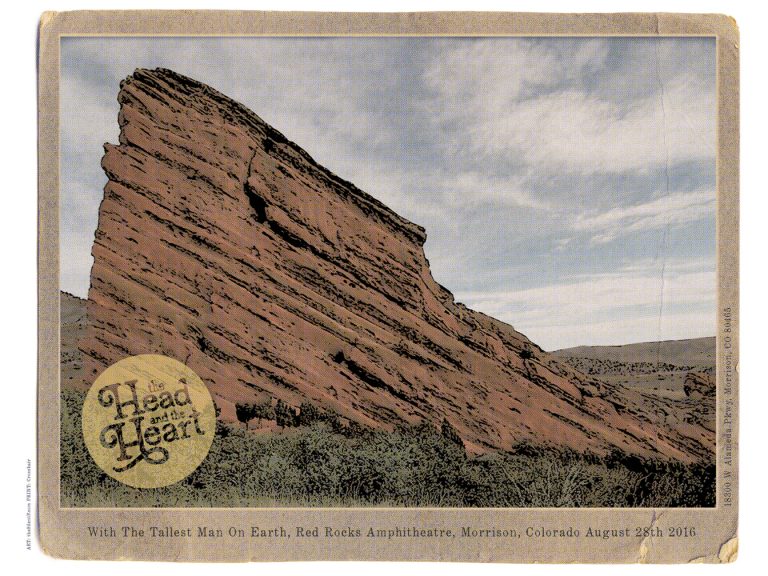 The Head and the Heart Poster, Red Rocks The Silent P