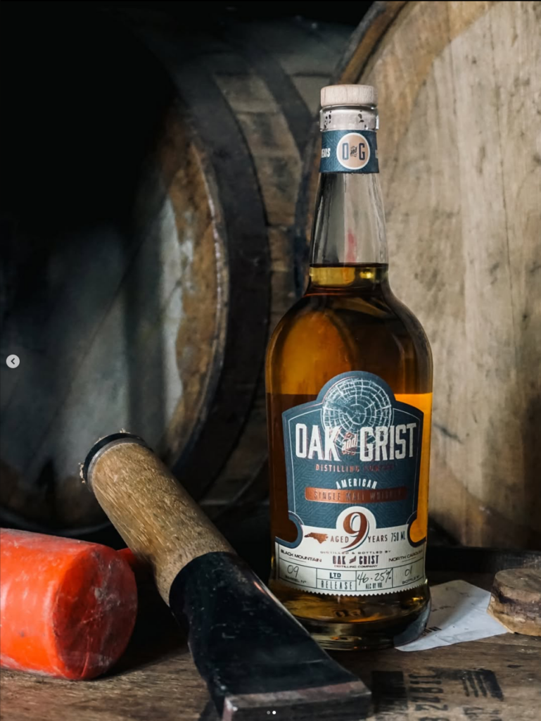 Oak & Grist 9 Year Whiskey Label